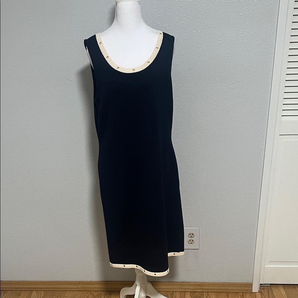Elegant St. John Sport Navy Dress – Travel Ready & Cruise Perfect